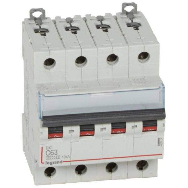 Disjoncteur DX³6000 10kA arrivée haute et départ bas à vis 4P 400V~ - 63A - courbe C - pour peigne HX³ traditionnel - Page 4