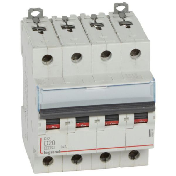 Disjoncteur DX³6000 10kA arrivée haute et départ bas à vis 4P 400~ - 20A - courbe D - pour peigne HX³ traditionnel - Page 5