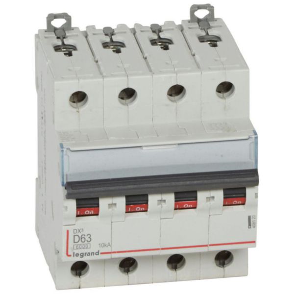 Disjoncteur DX³6000 10kA arrivée haute et départ bas à vis 4P 400~ - 63A - courbe D - pour peigne HX³ traditionnel - Page 5