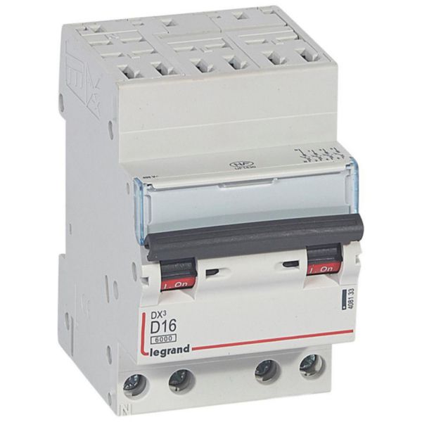 Disjoncteur DX³6000 10kA arrivée haute automatique départ bas à vis 4P 400V~ - 16A - courbe D - pour peigne HX³ optimisé - Page 4