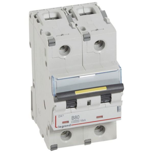 Disjoncteur DX³10000 16kA arrivée haute et départ bas à vis 2P 230V~ à 400V~ - 80A - courbe B - 3 modules - Page 71