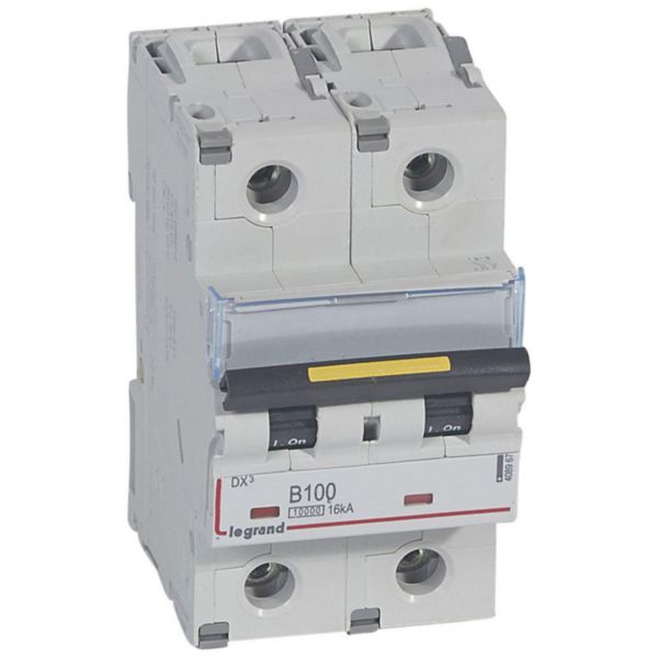 Disjoncteur DX³10000 16kA arrivée haute et départ bas à vis 2P 230V~ à 400V~ - 100A - courbe B - 3 modules - Page 71