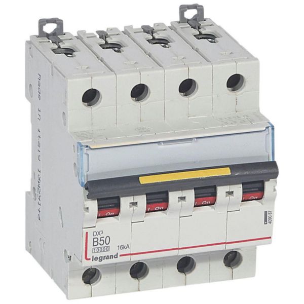 Disjoncteur DX³10000 16kA arrivée haute et départ bas à vis 4P 400V~ - 50A - courbe B - 4 modules - Page 24