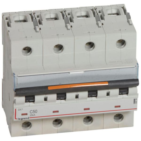 Disjoncteur DX³ 25kA arrivée haute et départ bas à vis 4P 400V~ - 50A - courbe C - 6 modules - Page 34