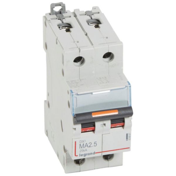 Disjoncteur magnétique seul DX³ MA 25kA arrivée haute et départ bas à vis 2P 230V~ à 400V~ - 2,5A - 2 modules - Page 24