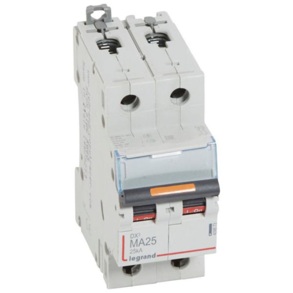 Disjoncteur magnétique seul DX³ MA 25kA arrivée haute et départ bas à vis 2P 230V~ à 400V~ - 25A - 2 modules - Page 24