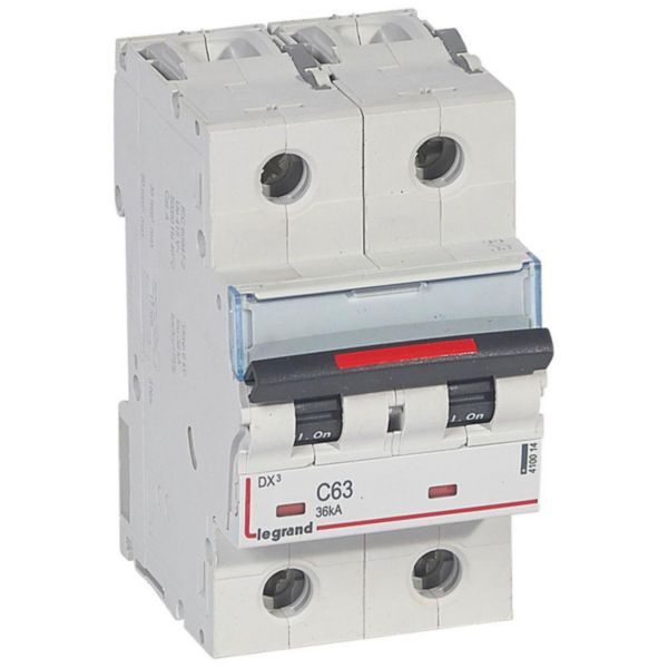 Disjoncteur DX³ 36kA arrivée haute et départ bas à vis 2P 230V~ à 400V~ - 63A - courbe C - 3 modules - Page 26