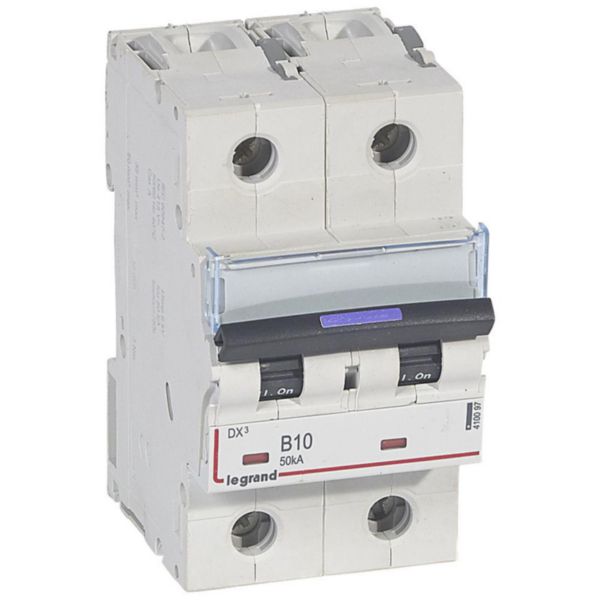 Disjoncteur DX³ 50kA arrivée haute et départ bas à vis 2P 230V~ à 400V~ - 10A - courbe B - 3 modules - Page 68