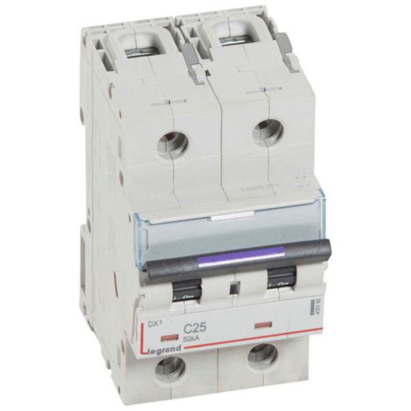 Disjoncteur DX³ 50kA arrivée haute et départ bas à vis 2P 230V~ à 400V~ - 25A - courbe C - 3 modules - Page 71