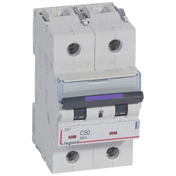 Disjoncteur DX³ 50kA arrivée haute et départ bas à vis 2P 230V~ à 400V~ - 50A - courbe C - 3 modules - Page 71