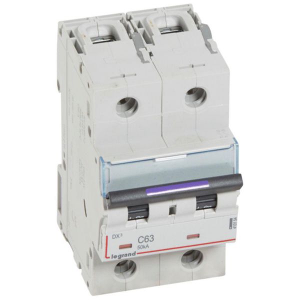 Disjoncteur DX³ 50kA arrivée haute et départ bas à vis 2P 230V~ à 400V~ - 63A - courbe C - 3 modules - Page 71