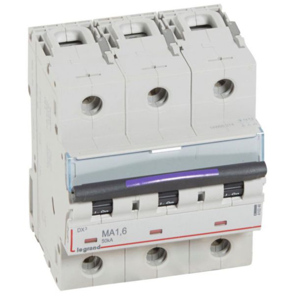 Disjoncteur magnétique seul DX³-M 50kA arrivée haute et départ bas à vis 3P 400V~ - 1,6A - 4,5 modules - Page 71