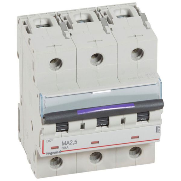 Disjoncteur magnétique seul DX³-M 50kA arrivée haute et départ bas à vis 3P 400V~ - 2,5A - 4,5 modules - Page 71
