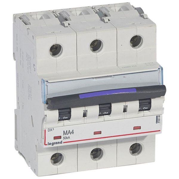 Disjoncteur magnétique seul DX³-M 50kA arrivée haute et départ bas à vis 3P 400V~ - 4A - 4,5 modules - Page 71
