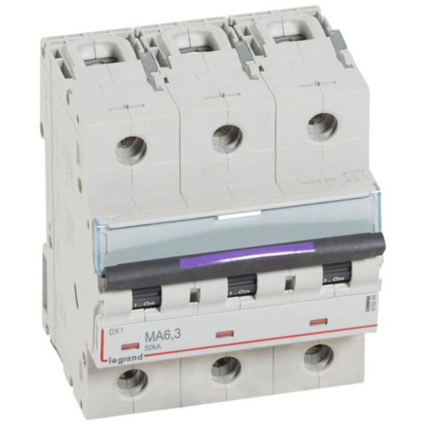 Disjoncteur magnétique seul DX³-M 50kA arrivée haute et départ bas à vis 3P 400V~ - 6,3A - 4,5 modules - Page 71