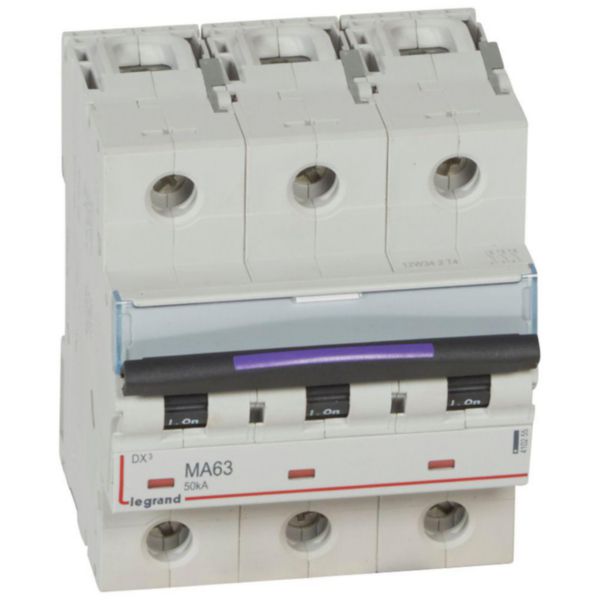 Disjoncteur magnétique seul DX³-M 50kA arrivée haute et départ bas à vis 3P 400V~ - 63A - 4,5 modules - Page 29