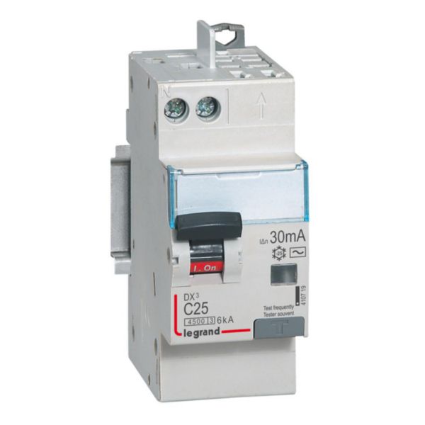 Disjoncteur différentiel DX³4500 arrivée haute vis et départ haut automatique U+N 230V~ - 25A typeAC 30mA - 2 modules - Page 13