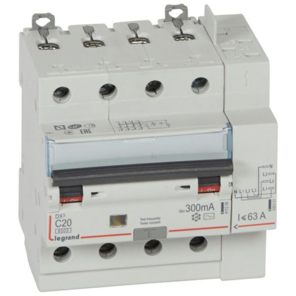 Disjoncteur différentiel monobloc DX³6000 10kA arrivée haute vis départ haut automatique 4P 400V~ - 20A - typeAC 300mA - Page 11