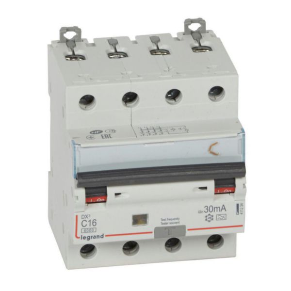 Disjoncteur différentiel DX³ 6000A 4P 16A typeA 30mA