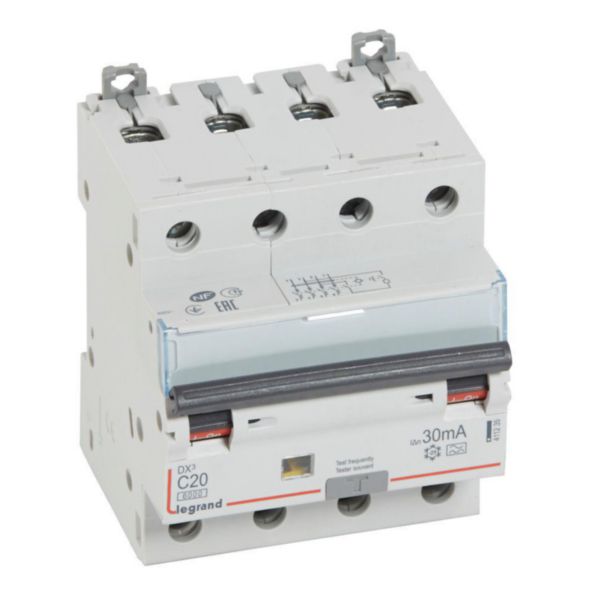 Disjoncteur différentiel DX³ 6000A 4P 20A typeA 30mA