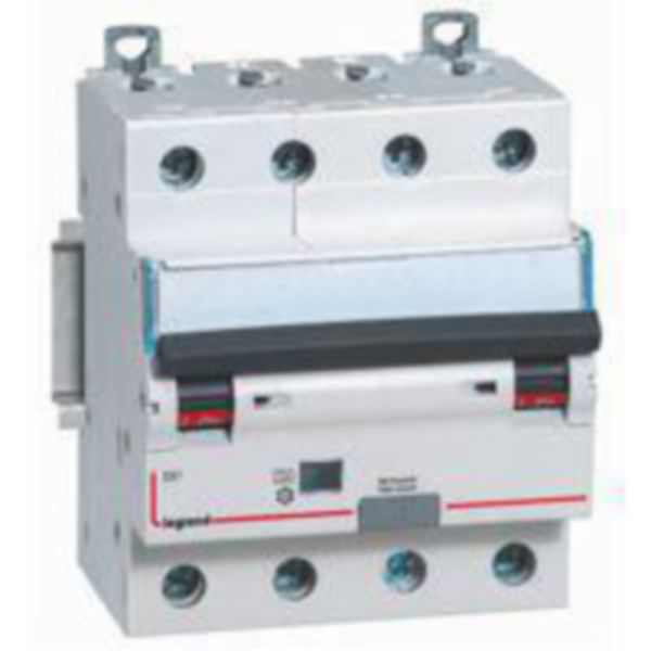 Disjoncteur différentiel monobloc DX³6000 arrivée haute et départ bas à vis 4P 400V~ - 20A - typeA 30mA