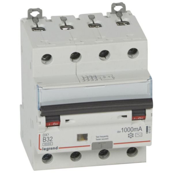 Disjoncteur différentiel monobloc DX³6000 10kA arrivée haute départ bas à vis 4P 400V~ - 32A - typeAC 1000mA - courbe B - Page 62
