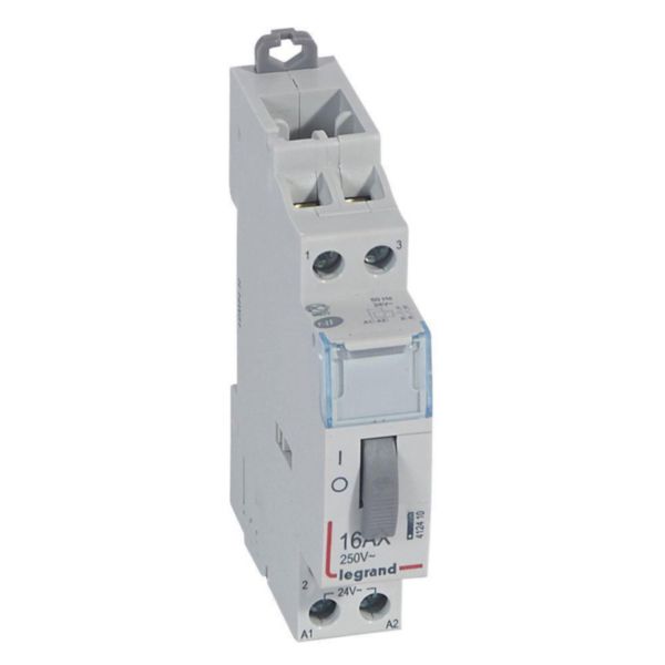 Télérupteur CX³ standard avec bornes à vis 2P 16A 250V~ contact 2F - tension commande 24V~ - 1 module