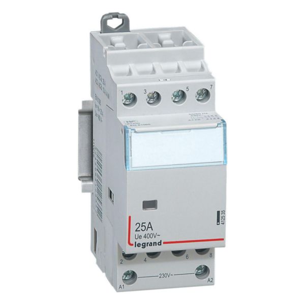 Contacteur de puissance CX³ bobine 230V~ sans commande manuelle - 4P 400V~ - 25A - contact 4F - 2 modules