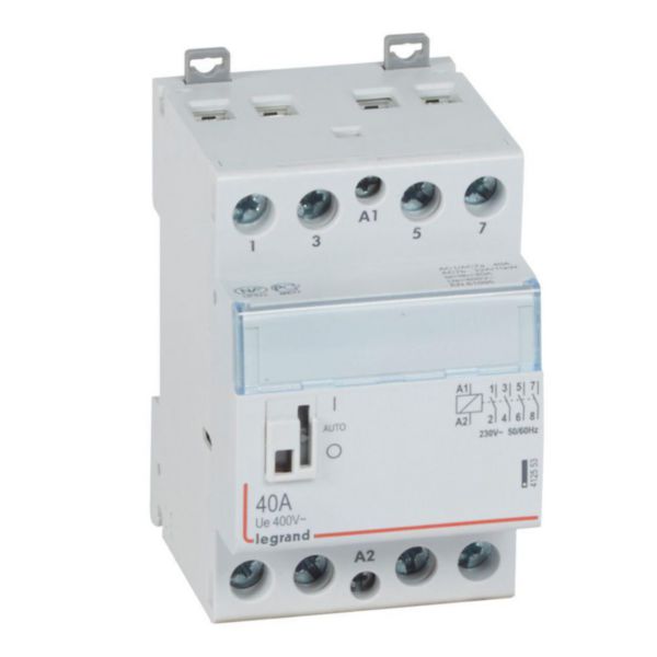 Contacteur de puissance CX³ bobine 230V~ - 4P 250V~ - 40A - contact 4F - 3 modules