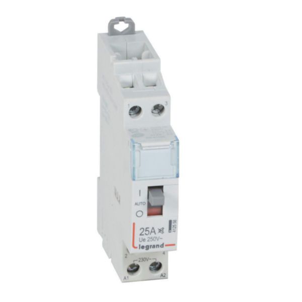 Contacteur de puissance CX³ silencieux bobine 230V~ - 2P 250V~ - 25A - contact 2F - 1 module