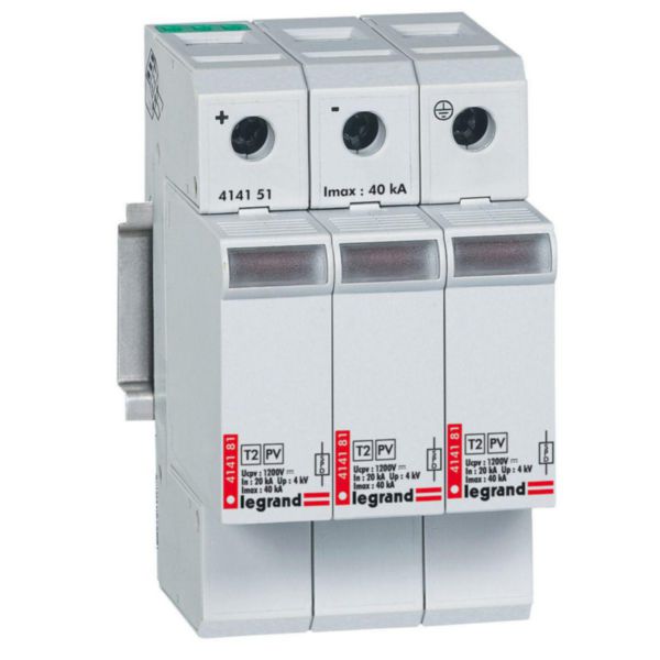 Parafoudre photovoltaïque - type 2 - imax 40 ka-1000 v