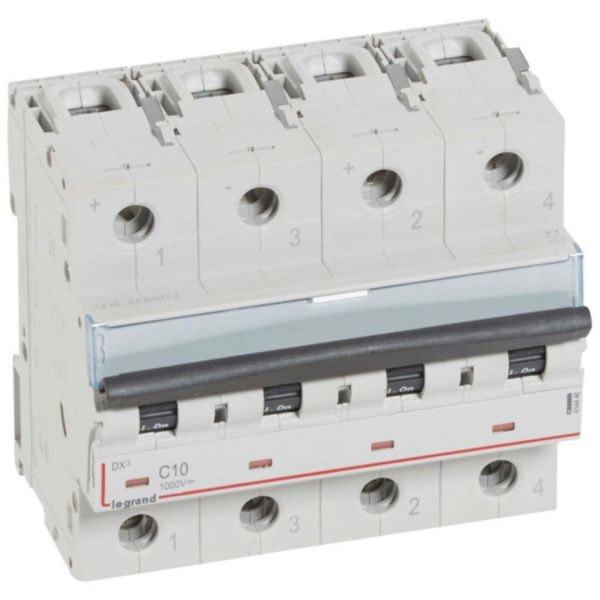 Disjoncteur modulaire courant continu DX³ 1000V= 10A - 6 modules