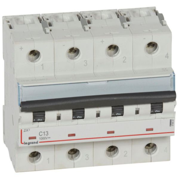 Disjoncteur modulaire courant continu DX³ 1000V= 13A - 6 modules