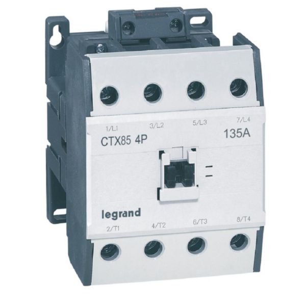 Contacteur de puissance CTX³ 4 pôles - 85A - sans contact auxiliaire intégré - tension commande 230V~