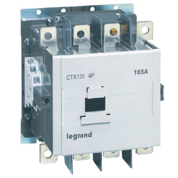 Contacteur de puissance CTX³ 4 pôles - 130A - 2 contacts auxiliaires NO+2NF intégrés - tension commande 100V~ à 240V~