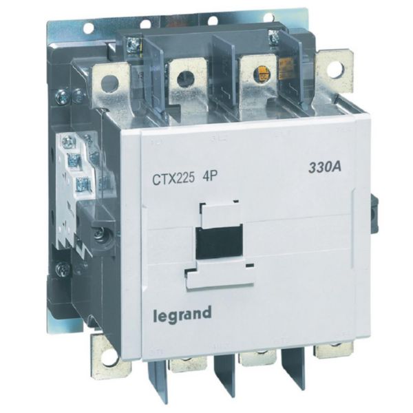 Contacteur de puissance CTX³ 4 pôles - 225A - 2 contacts auxiliaires NO+2NF intégrés - tension commande 100V~ à 240V~