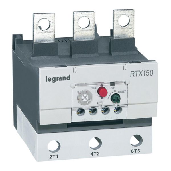 Relais thermique RTX³150 pour contacteurs CTX³150 - contacts auxiliaires intégrés 1NO+1NF - 45A à 65A