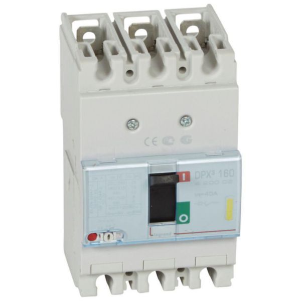 Disjoncteur magnétothermique DPX³160 pouvoir de coupure 16kA 400V~ - 3P - 40A