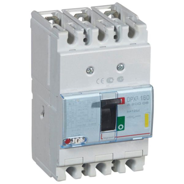 Disjoncteur magnétothermique DPX³160 pouvoir de coupure 16kA 400V~ - 3P - 125A - Page 116