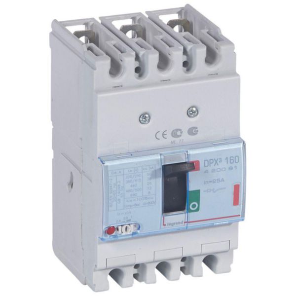 Disjoncteur magnétothermique DPX³160 pouvoir de coupure 36kA 400V~ - 3P - 25A - Page 150
