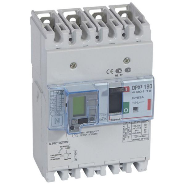 Disjoncteur magnétothermique différentiel DPX³160 pouvoir de coupure 36kA 400V~ - 4P - 63A - Page 117