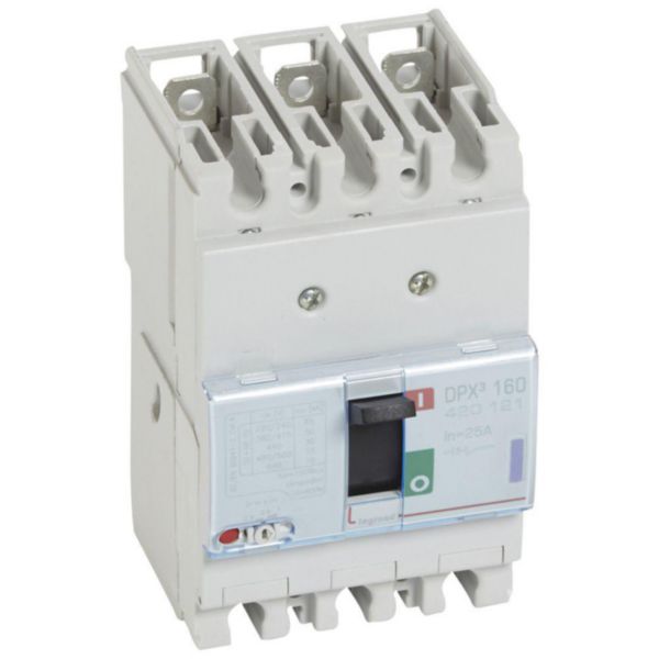 Disjoncteur magnétothermique DPX³160 pouvoir de coupure 50kA 400V~ - 3P - 25A - Page 146