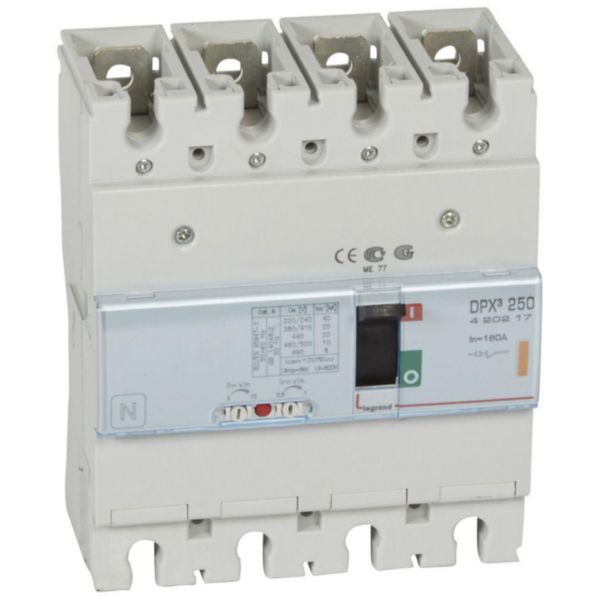 Disjoncteur magnétothermique DPX³250 pouvoir de coupure 25kA 400V~ - 4P - 160A - Page 117