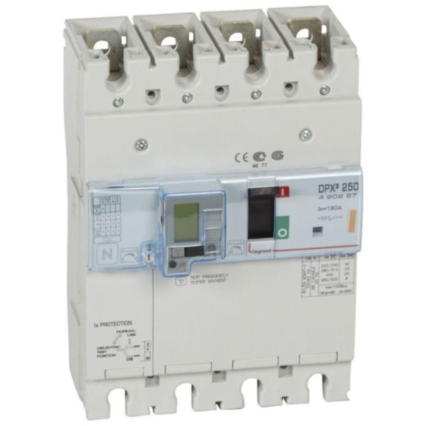 Disjoncteur magnétothermique différentiel DPX³250 pouvoir de coupure 25kA 400V~ - 4P - 160A
