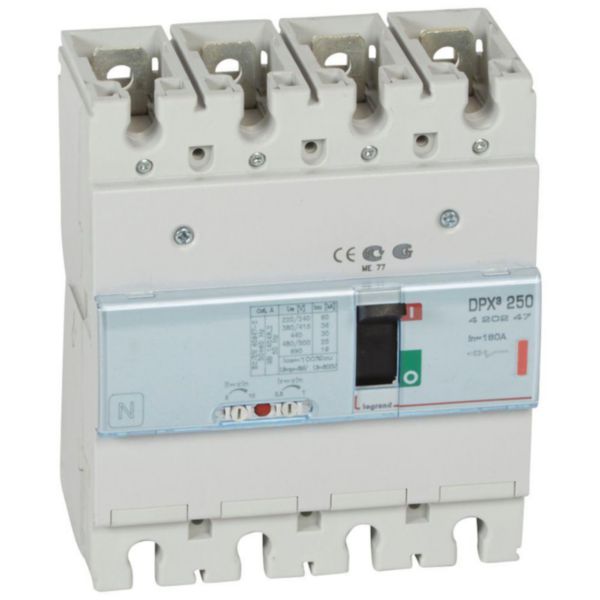 Disjoncteur magnétothermique DPX³250 pouvoir de coupure 36kA 400V~ - 4P - 160A - Page 150