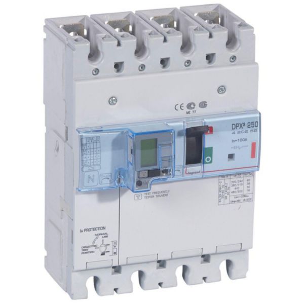 Disjoncteur magnétothermique différentiel DPX³250 pouvoir de coupure 36kA 400V~ - 4P - 100A - Page 150