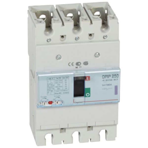 Disjoncteur magnétothermique DPX³250 pouvoir de coupure 50kA 400V~ - 3P - 160A - Page 151