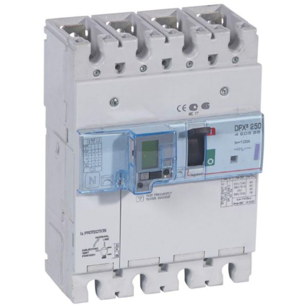 Disjoncteur magnétothermique différentiel DPX³250 pouvoir de coupure 50kA 400V~ - 4P - 100A - Page 146
