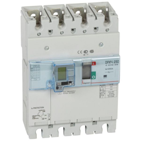 Interrupteur à déclenchement libre DPX³-I250 - 4P avec différentiel - 250A