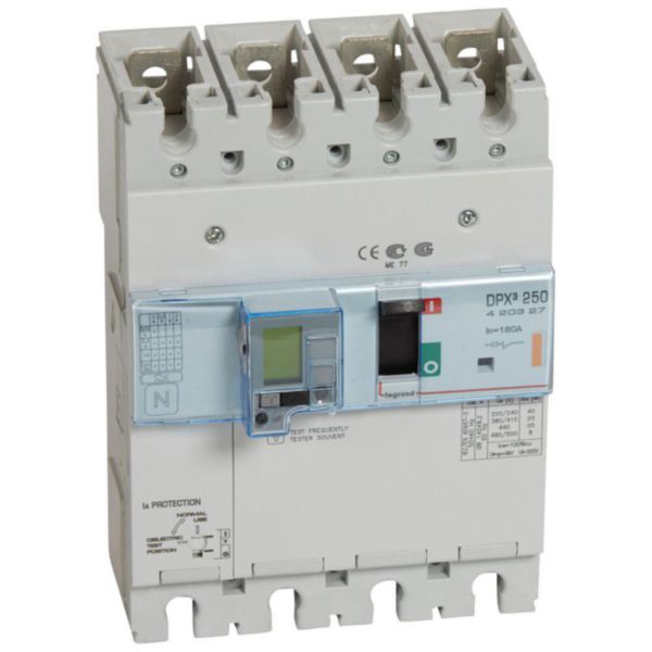 Disjoncteur électronique différentiel DPX³250 pouvoir de coupure 25kA 400V~ - 4P - 160A